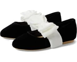 Janie And Jack Velvet Bow Flat (Toddler/Little Kid/Big Kid)