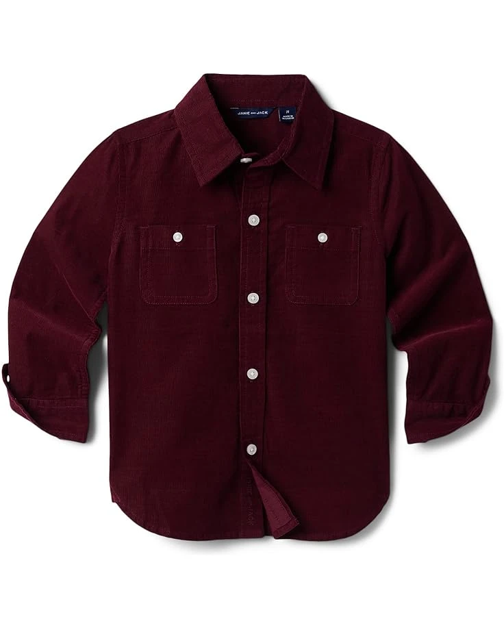 Janie And Jack Corduroy Button-Up Shirt (Toddler/Little Kids/Big Kids)