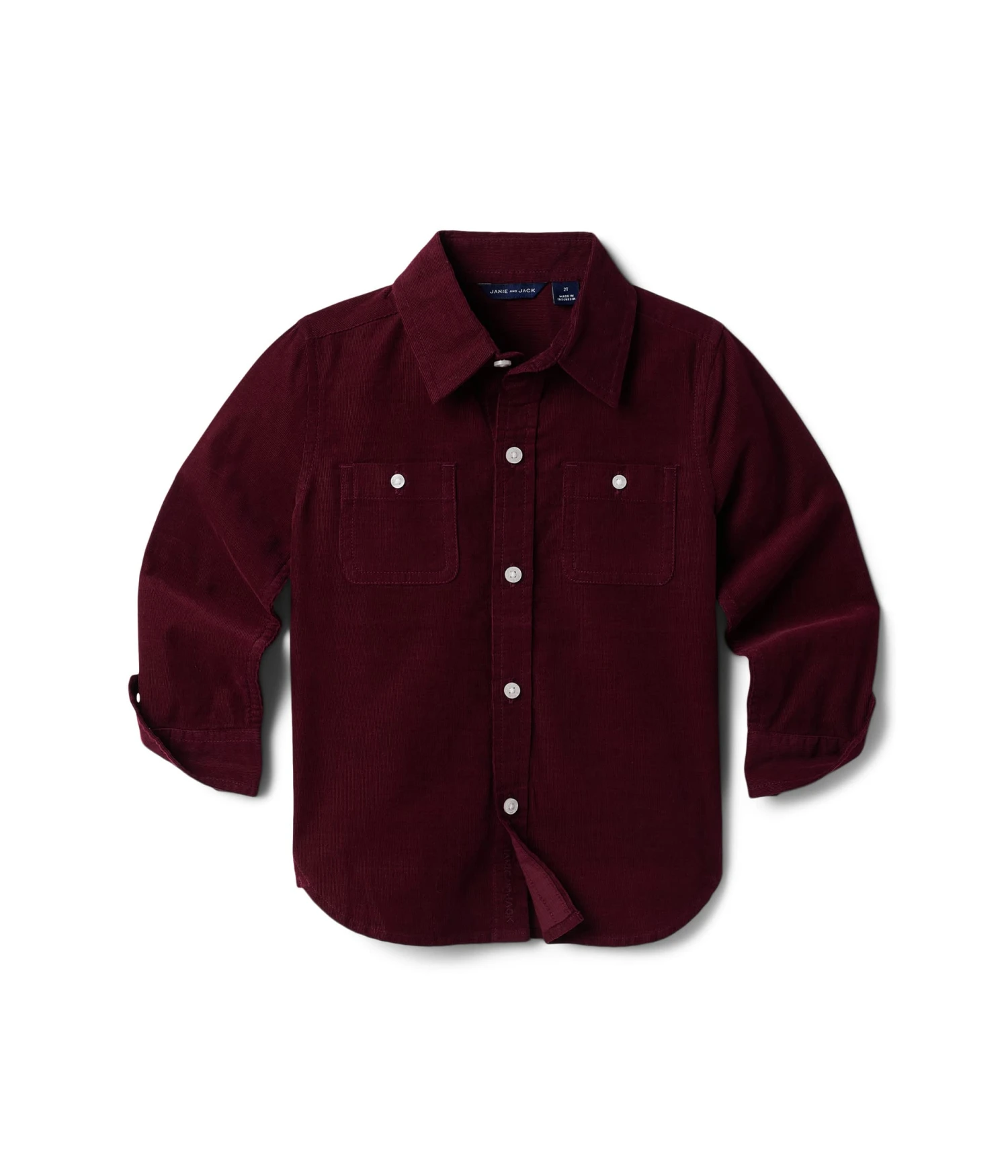 Janie And Jack Corduroy Button-Up Shirt (Toddler/Little Kids/Big Kids)