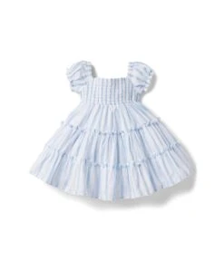 Janie And Jack Smocked Tiered Dress (Infant)