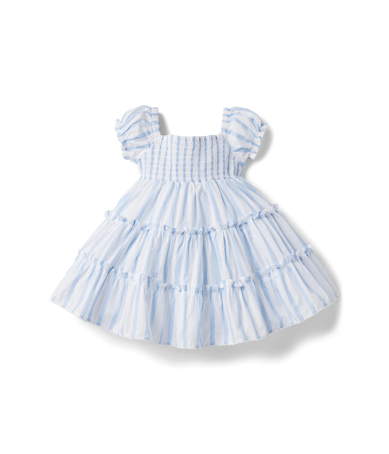 Janie And Jack Smocked Tiered Dress (Infant)