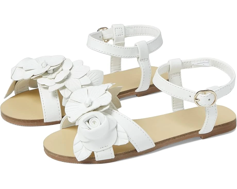 Janie And Jack White Flower Sandal (Toddler/Little Kid/Big Kid)