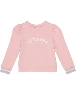 Janie And Jack Je Taime Pullover Sweatshirt (Toddler/Little Kids/Big Kids)