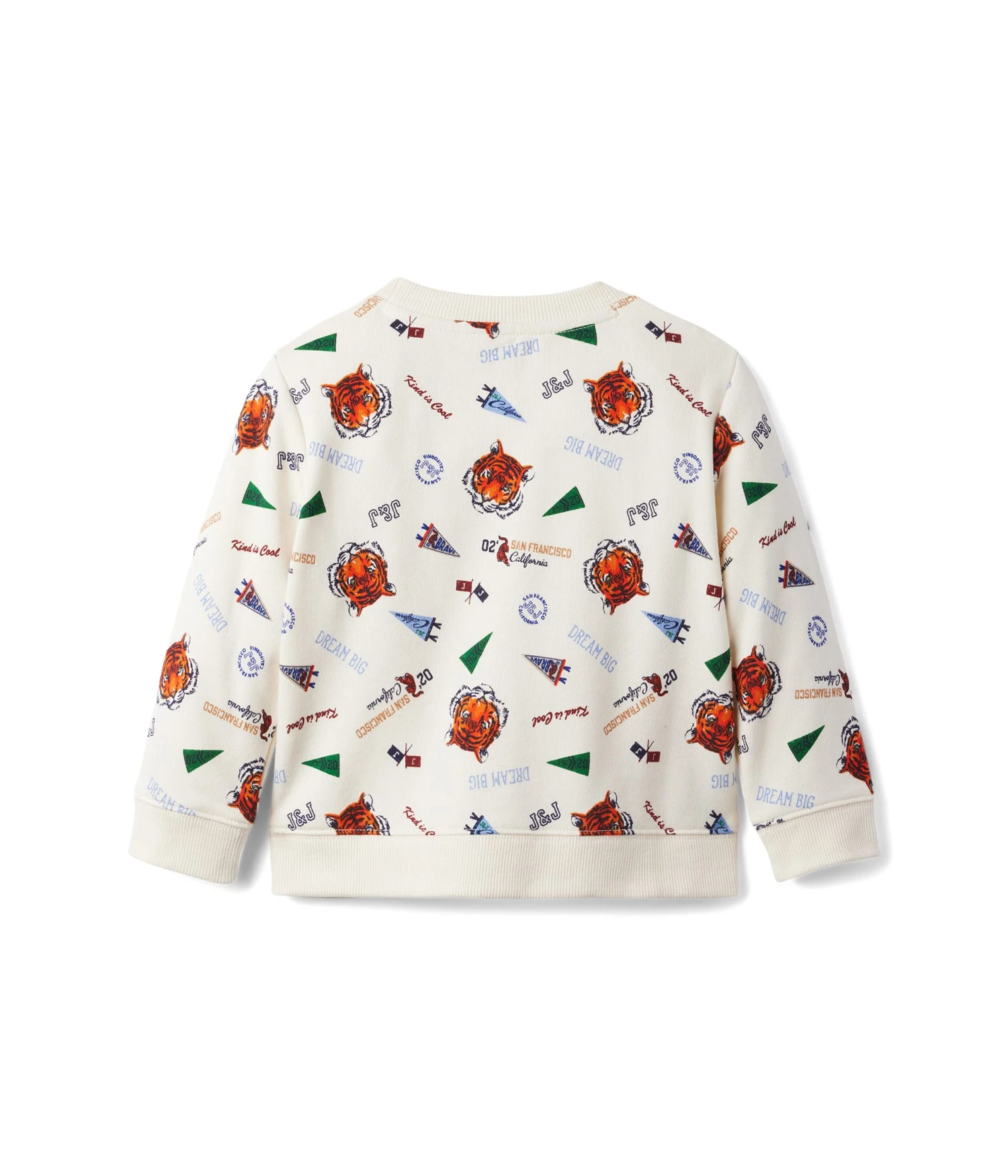 Janie And Jack Printed Pullover Sweatshirt (Toddler/Little Kids/Big Kids) - Image 2