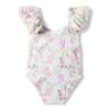 Janie And Jack Floral One-Piece Swim (Toddler/Little Kids/Big Kids)