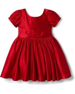 Janie And Jack Satin Party Dress (Toddler/Little Kids/Big Kids)