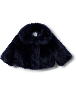 Janie And Jack Cropped Faux Fur Jacket (Toddler/Little Kids/Big Kids)