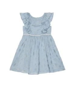 Janie And Jack Blue Tulle Disney Frozen Dress (Toddler/Little Kids/Big Kids)