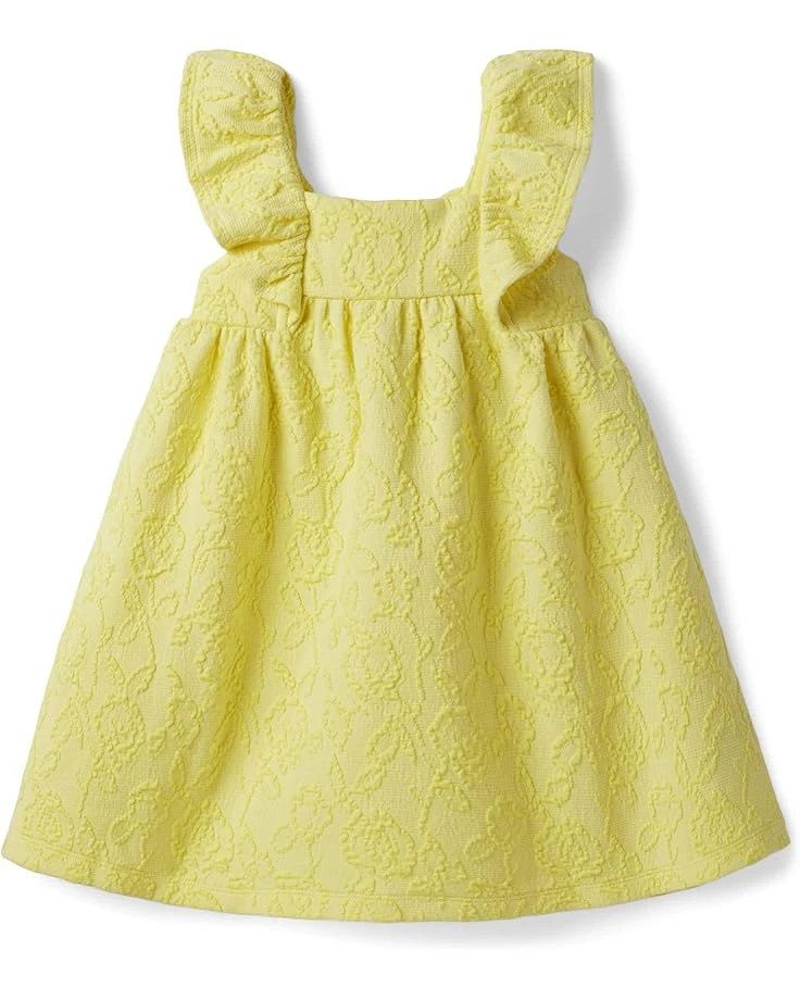 Janie And Jack Mattelesse Flutter Sleeve Dress (Toddler/Little Kids/Big Kids)