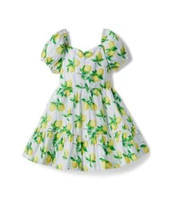 Janie And Jack Lemon Print Dress (Toddler/Little Kids/Big Kids)