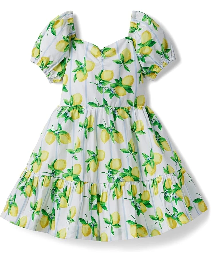 Janie And Jack Lemon Print Dress (Toddler/Little Kids/Big Kids)