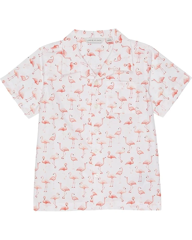 Janie And Jack Flamingo Tee (Toddler/Little Kids/Big Kids)