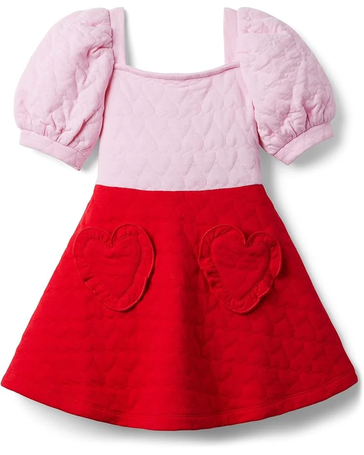 Janie And Jack Mattelesse Heart Dress (Toddler/Little Kids/Big Kids)