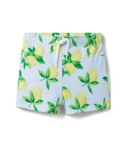 Janie And Jack Lemon Swim Shorts (Infant)