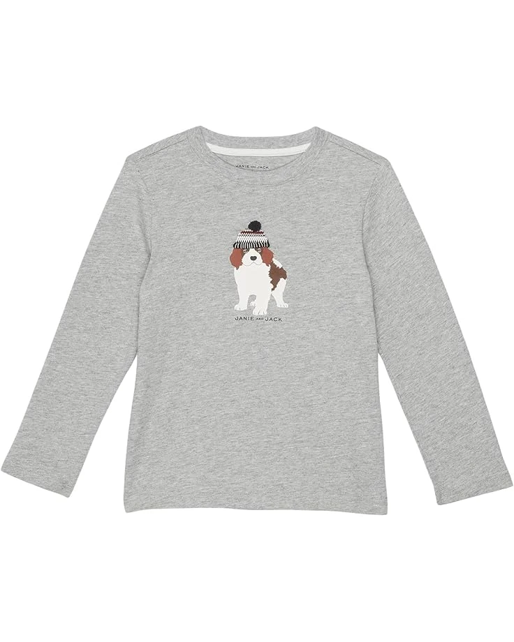 Janie And Jack Dog Graphic Tee (Toddler/Little Kids/Big Kids)