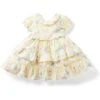 Janie And Jack Floral Tiered Dress (Infant)