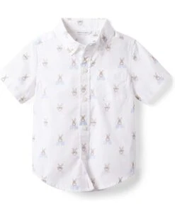 Janie And Jack Bunny Button-Up Shirt (Toddler/Little Kids/Big Kids)
