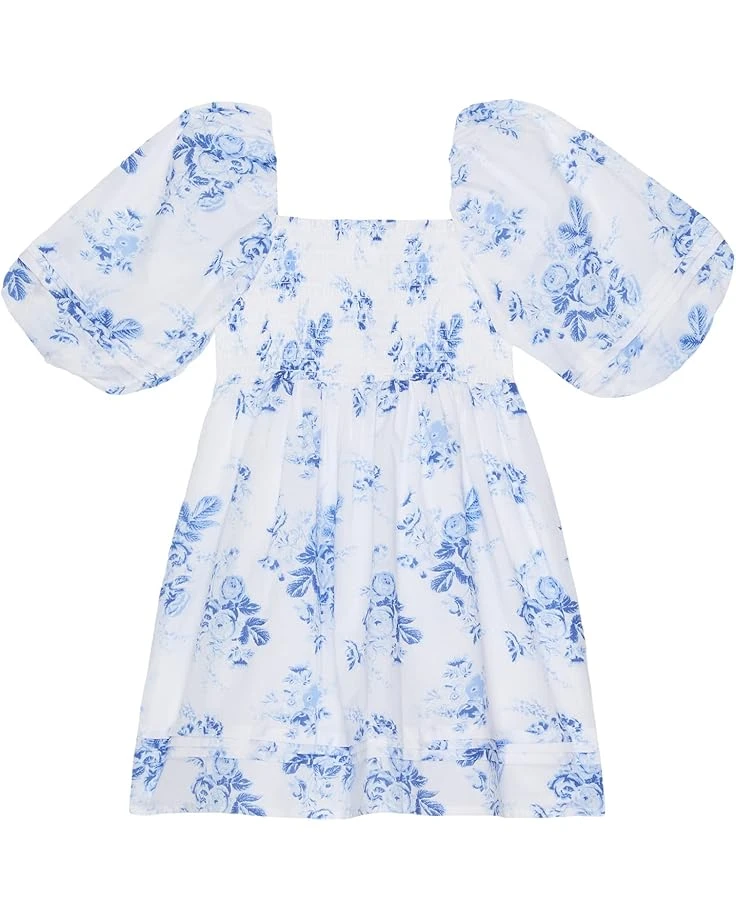 Janie And Jack Flutter Sleeve Smocked Dress (Toddler/Little Kids/Big Kids)