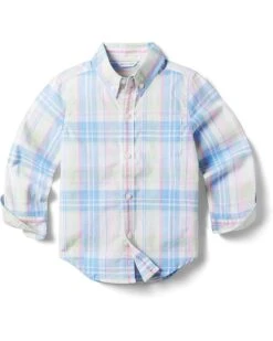 Janie And Jack Madras Plaid Button-Down Shirt (Toddler/Little Kids/Big Kids)