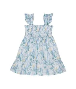 Janie And Jack Floral Smocked Dress (Toddler/Little Kids/Big Kids)