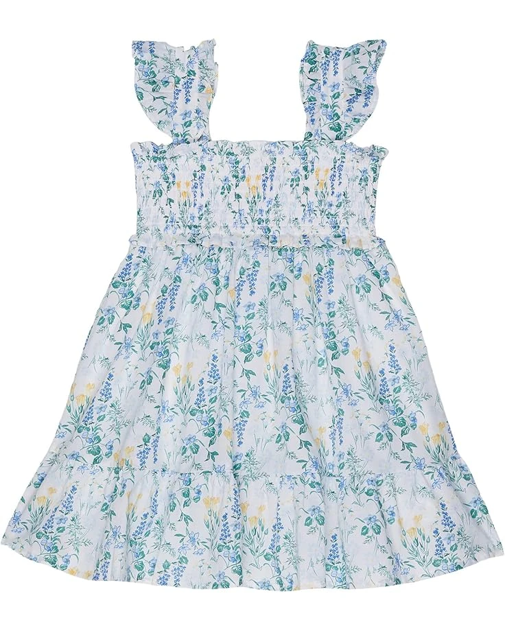 Janie And Jack Floral Smocked Dress (Toddler/Little Kids/Big Kids)