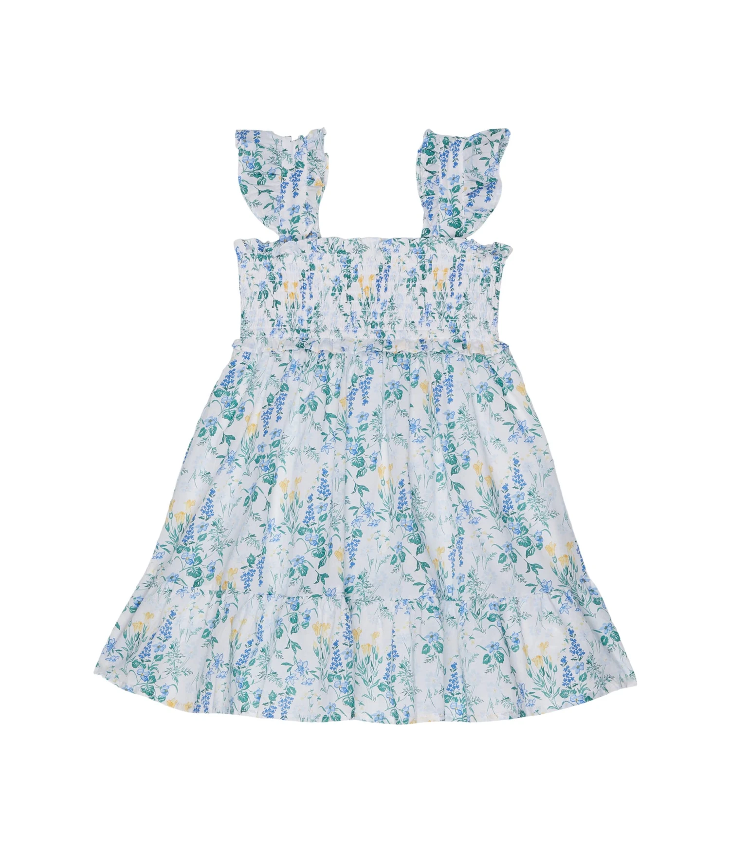 Janie And Jack Floral Smocked Dress (Toddler/Little Kids/Big Kids)