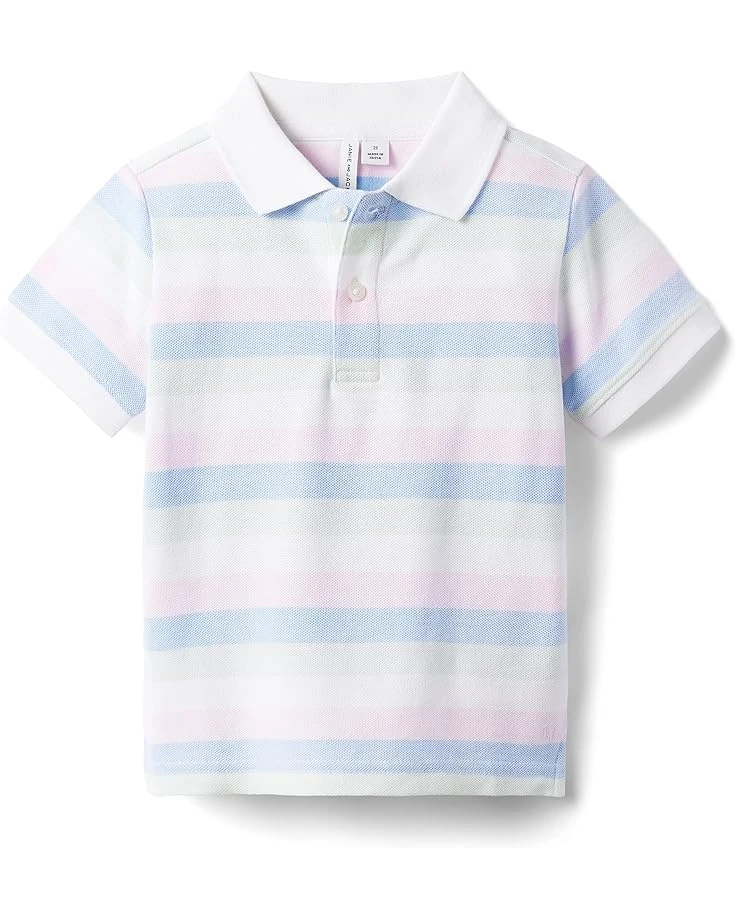 Janie And Jack Stripe Pique Polo (Toddler/Little Kids/Big Kids)