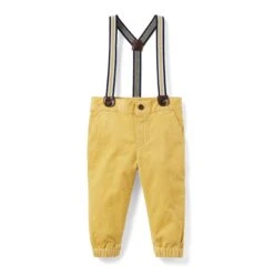 Janie And Jack Cordouroy Suspender Pants (Infant)