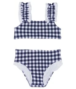 Janie And Jack Gingham Two-Piece Swim (Toddler/Little Kids/Big Kids)