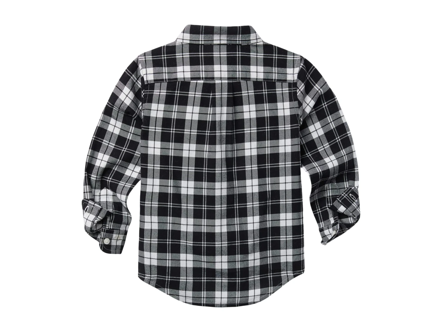 Janie And Jack Flannel Plaid Button-Up Top (Toddler/Little Kids/Big Kids) - Image 2