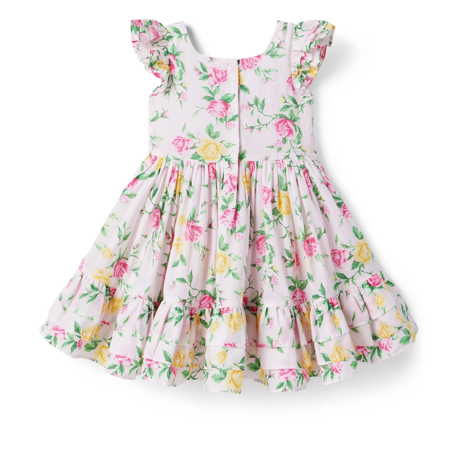 Janie And Jack Floral Dress (Toddler/Little Kids/Big Kids) - Image 2