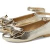 Janie And Jack Gold Bow Flat (Toddler/Little Kid/Big Kid)