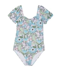 Janie And Jack Retro Print One-Piece Swimsuit (Toddler/Little Kids/Big Kids)