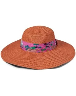 Janie And Jack Orange Straw Hat (Toddler/Little Kids/Big Kids)