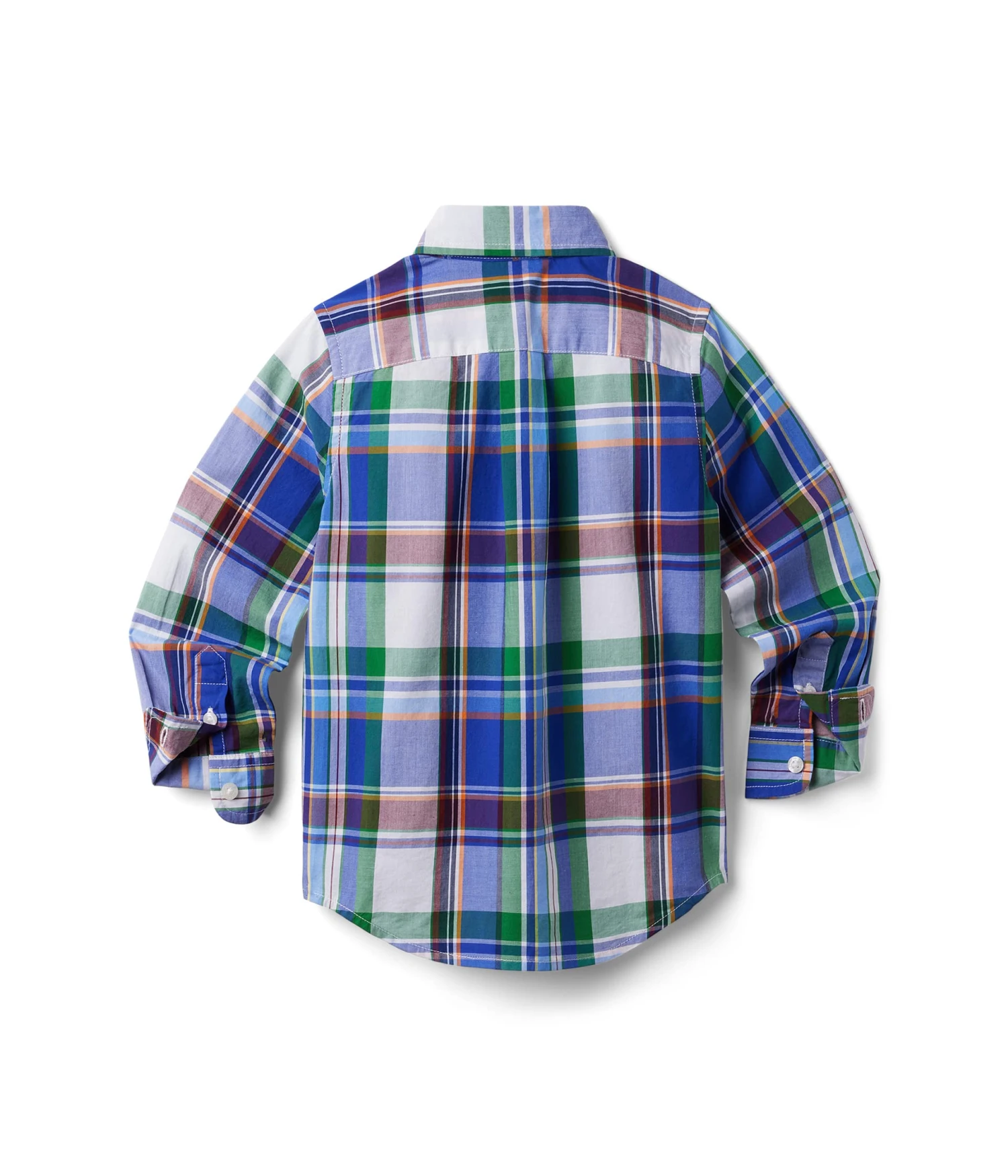 Janie And Jack Plaid Button-Up Shirt (Toddler/Little Kids/Big Kids) - Image 2