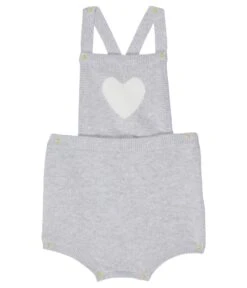 Janie And Jack Heart Sweater Bubble (Infant)