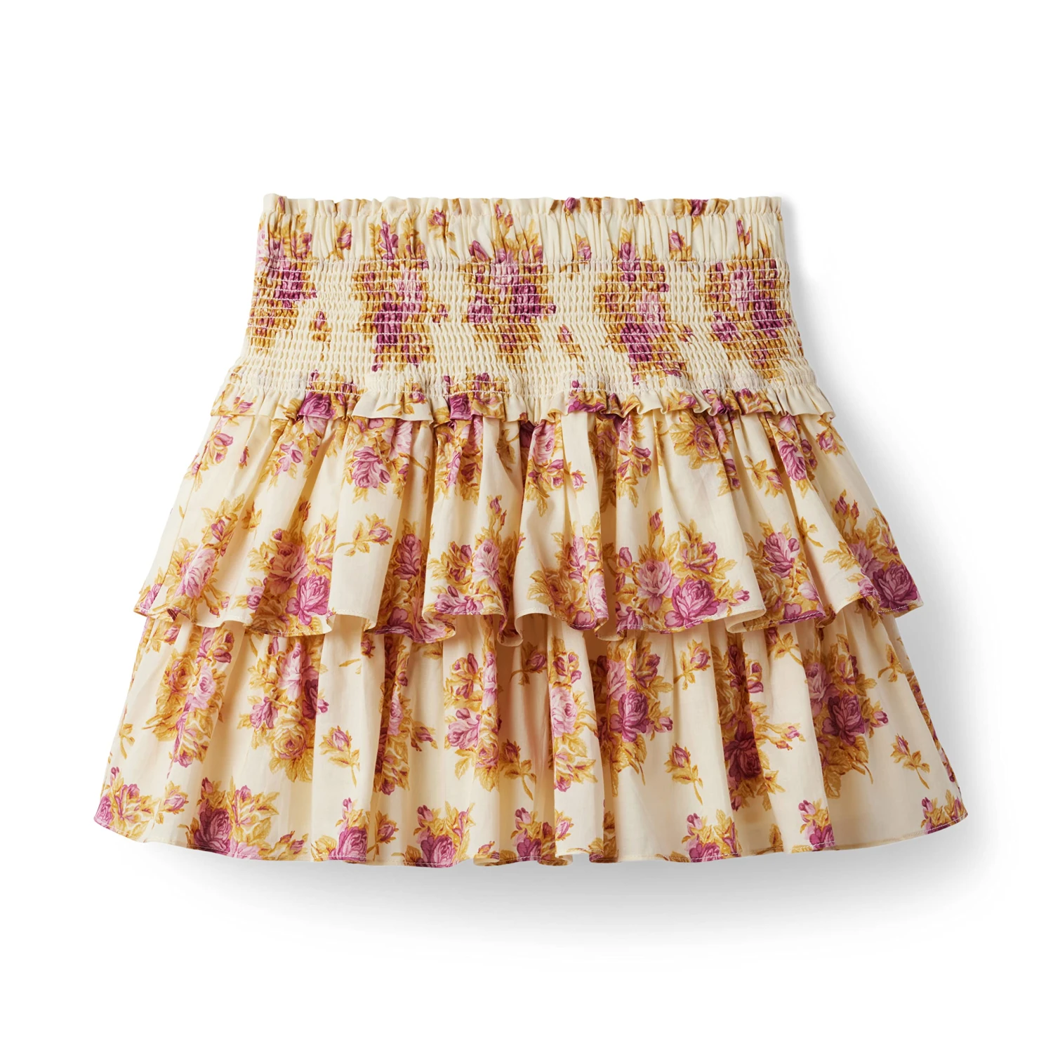 Janie And Jack Floral Smock Skirt (Big Kids)