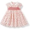 Janie And Jack Floral Smocked Dress (Infant)