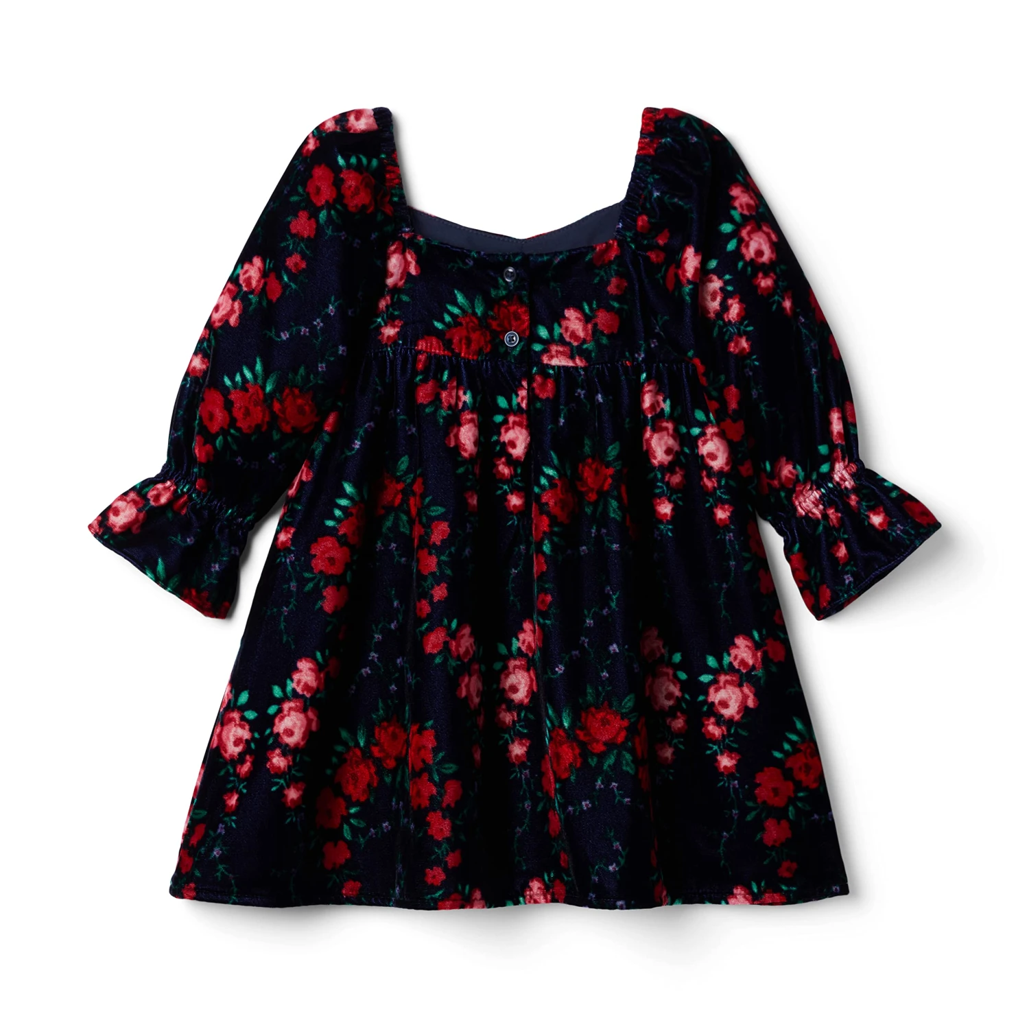 Janie And Jack Rose Print Dress (Toddler/Little Kids/Big Kids) - Image 2