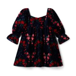 Janie And Jack Rose Print Dress (Toddler/Little Kids/Big Kids)