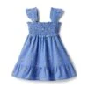 Janie And Jack Printed Chambray Dress (Toddler/Little Kids/Big Kids)