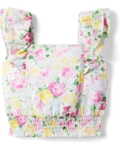 Janie And Jack Multi Floral Top (Toddler/Little Kids/Big Kids)
