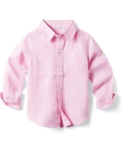 Janie And Jack Linen Roll-Up Shirt (Toddler/Little Kids/Big Kids)