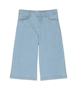 Janie And Jack Denim Wide Leg Crop Pants (Toddler/Little Kids/Big Kids)