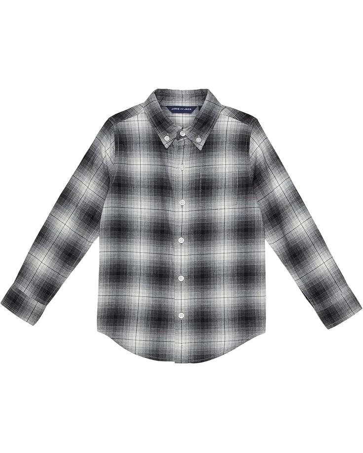 Janie And Jack Brushed Plaid Button-Up Shirts (Toddler/Little Kids/Big Kids)