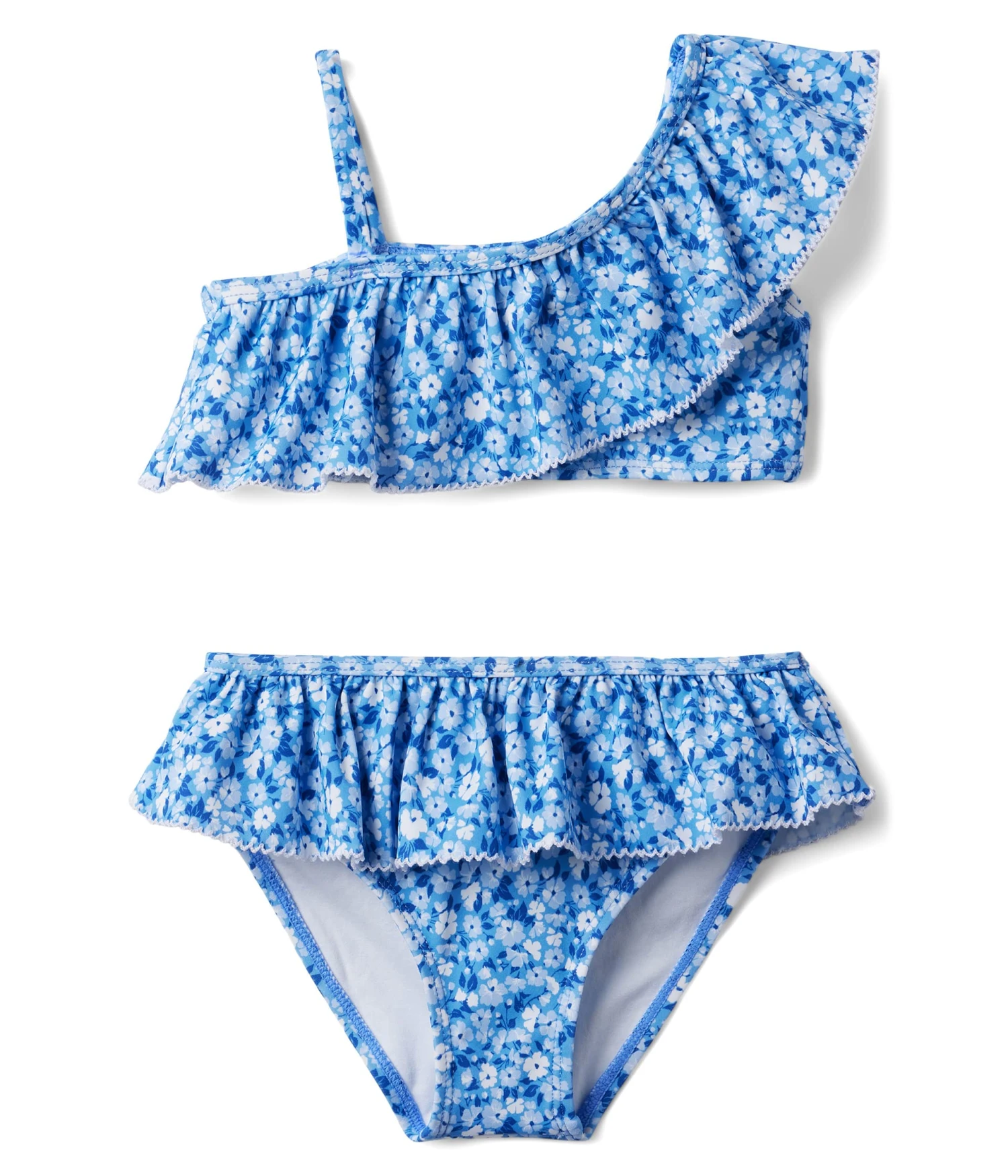 Janie And Jack Floral Ruffle Two-Piece Swimsuit (Toddler/Little Kids/Big Kids)