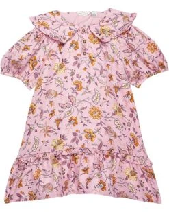Janie And Jack Floral Collar Dress (Toddler/Little Kids/Big Kids)