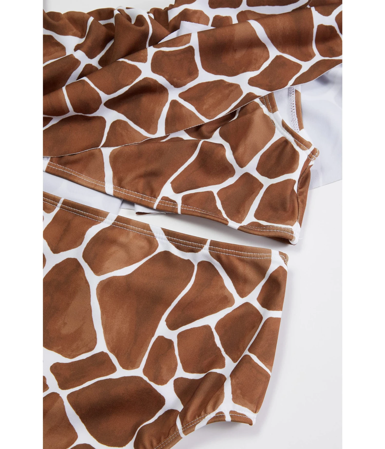 Janie And Jack Ruffled Giraffe Swim (Toddler/Little Kids/Big Kids) - Image 2