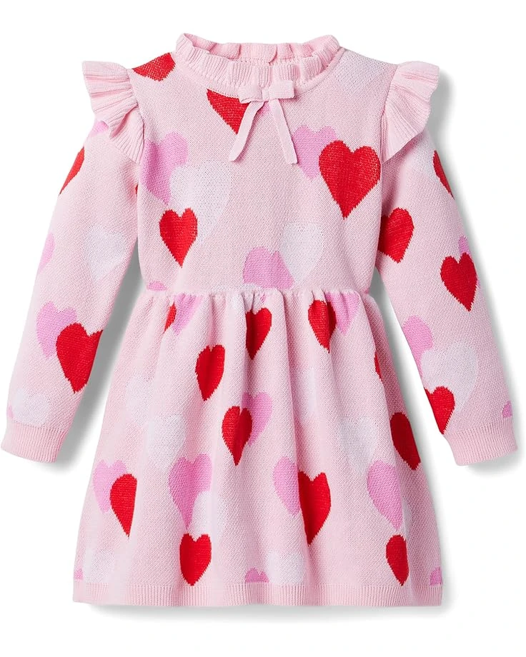 Janie And Jack Heart Sweater Dress (Toddler/Little Kids/Big Kids)