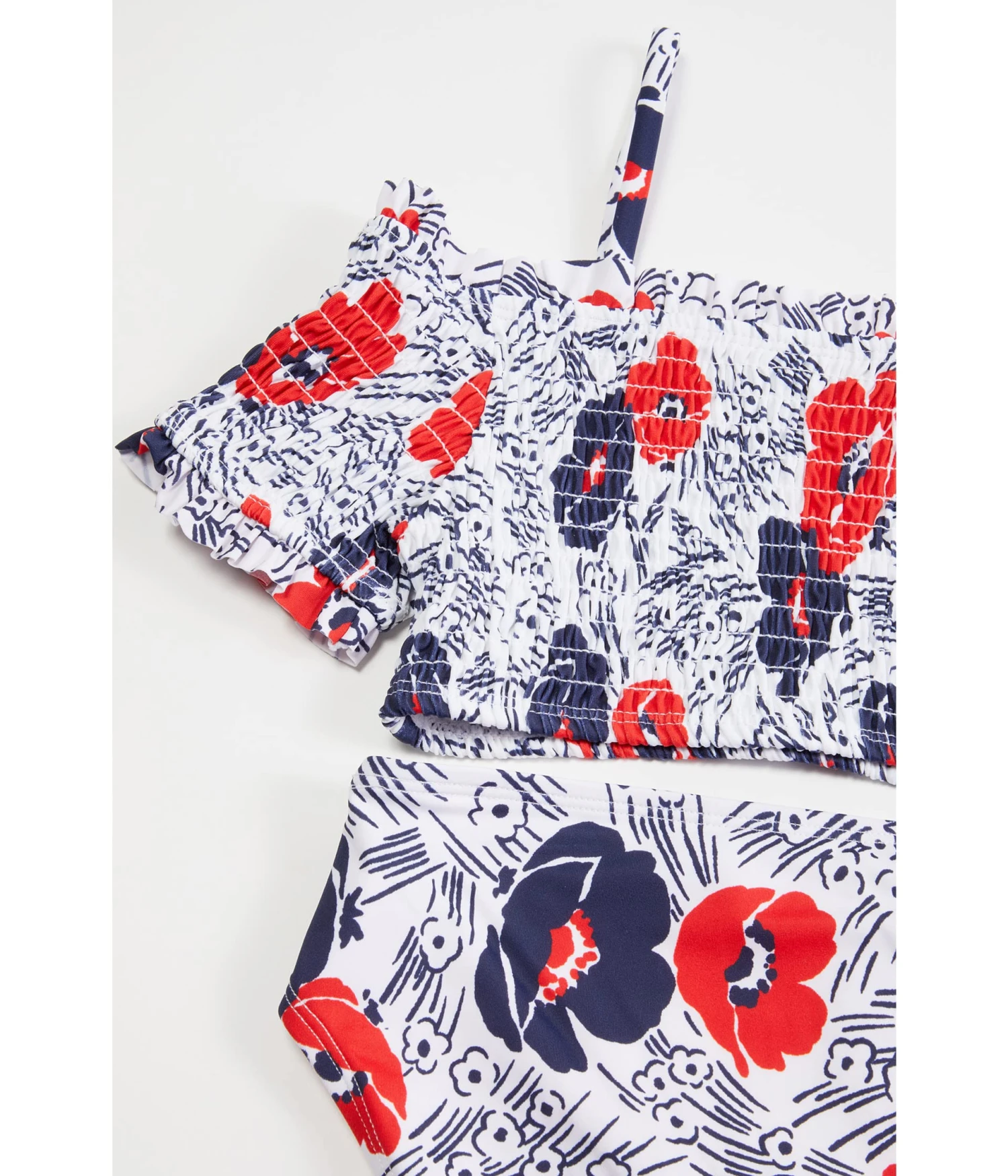 Janie And Jack Floral Two-Piece Swim (Big Kids) - Image 2